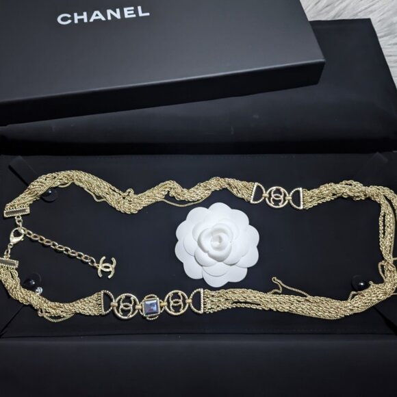 NEW AUTHENTIC CHANEL CC RUNWAY NECKLACE/ BELT - Picture 2 of 14